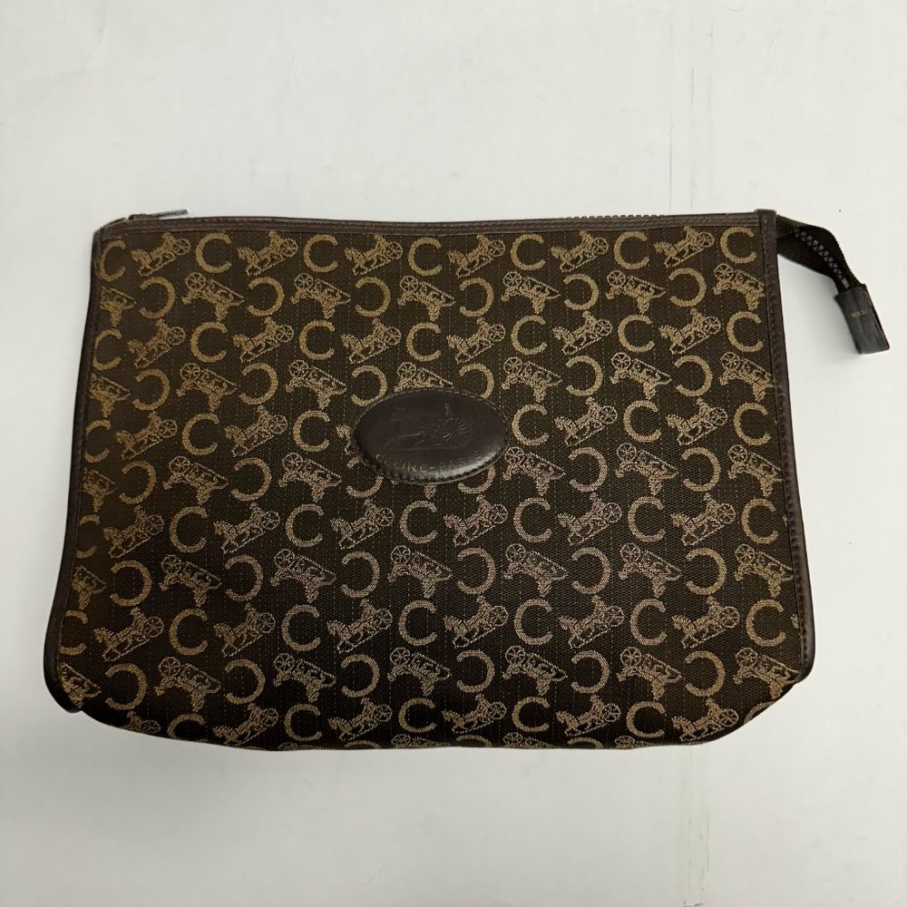 Celine Canvas Clutch